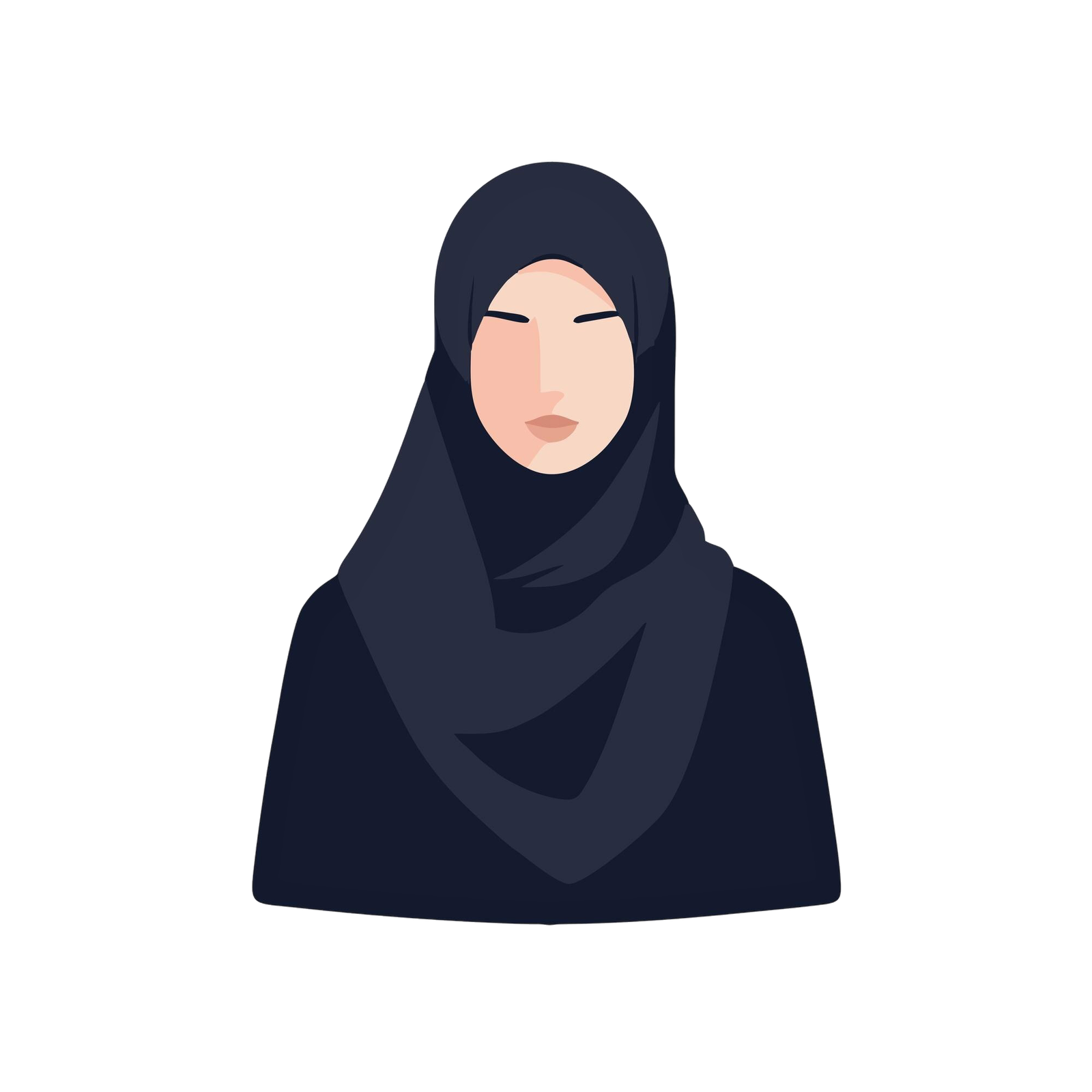 Home vector logo design muslim women wearing hijab